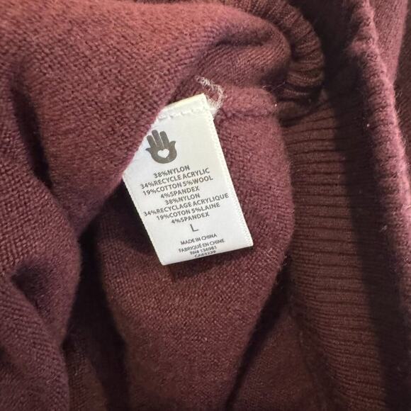 Spiritual Gangster Love Block Party Sweater Womens Size Large Red Rose Gold - Picture 5 of 5